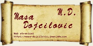 Maša Dojčilović vizit kartica
